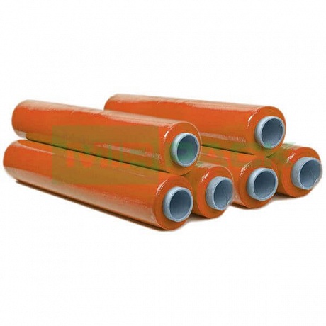 Стрейч пленка ручная 500 мм 23 мкм 1,5 кг оранжевая - Вид 1