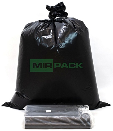 Мешки для мусора 240 литров, 80 мкм, 10 штук, 93*130, дно прямое, обезличенные - Вид 2